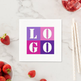 Elegant Simple Personlig Bröllop Anpassningsbar Id Pappersservett