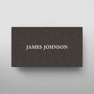 Elegant Simple Struktur Brown Attorney Visitkort