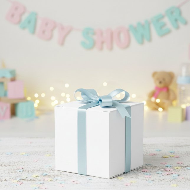 Elegant Simple White Favor Box - Minimalist Presentaskar (Skapare uppladdad)