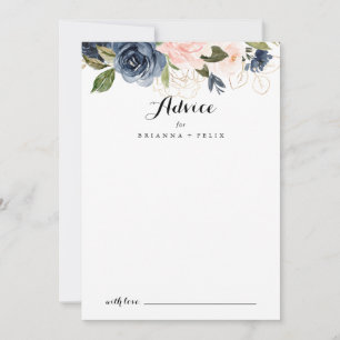 Elegant Simple Winter Blommigt Calligraphy Bröllop Rådkort