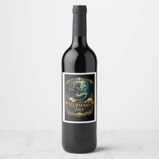 Elegant Sirensaft Vinflaska Etikett