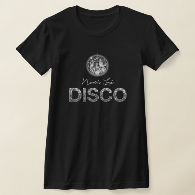 Elegant Sista Disco Smöajpartaj Tema Anpassad T Shirt (Laydown)