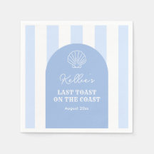 Elegant sista skål på kusten möhippa