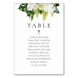 Elegant Sittdiagram för sommarGreenery Bröllop Bordsnummer
