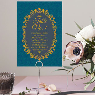 Elegant Sittplatta Regencycore ReEmergency stil Bordsnummer