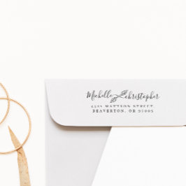 Elegant, självständig Returadress i Bröllop i bota Självfärgande Stämpel