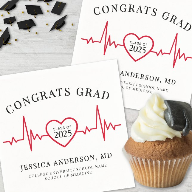 Elegant Sjukvårdspersonal vid Doktor Pappersservett (Elegant Nursing Doctor Medical Napkins)