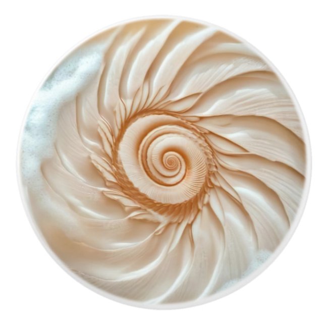 Elegant Skal 3D Kust Knopp (Framsidan)