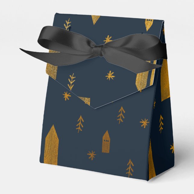 Elegant Skandinavisk jul Presentaskar (Framsidan Sidan)