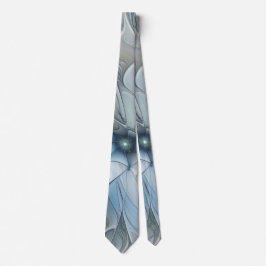 Elegant skönhet Modern abstrakt fraktal konst blom Slips