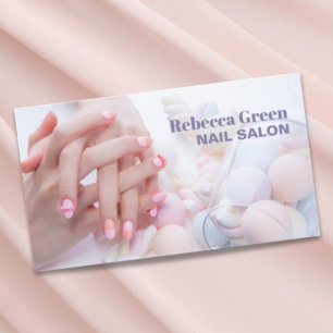 Elegant skönhet, nagelsalong, nagelsalong visitkort