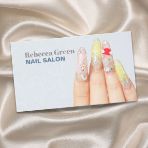 Elegant skönhet, nagelsalong, nagelsalong visitkort
