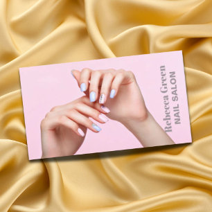 Elegant skönhet, nagelsalong, nagelsalong visitkort