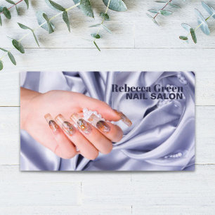 Elegant skönhet, nagelsalong, nagelsalong visitkort