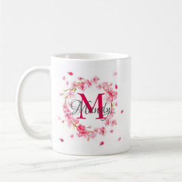 Elegant skräddarsy personlig Monogramkaffemugg Kaffemugg