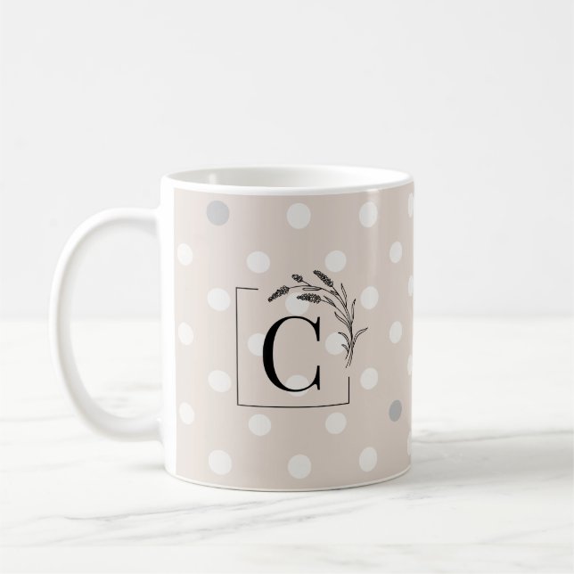 Elegant skräddarsydd mugg med monogram – bröllagsg (Vänster)