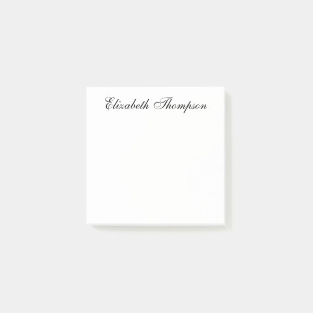 Elegant skrift post-it block (Framsida)