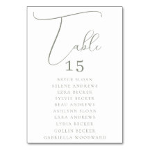 Elegant Skrift Sittplatser