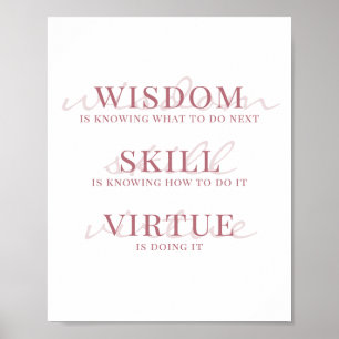 Elegant skrifttypografi motiverande citat poster