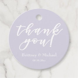 Elegant skrifttypografi | Tacksamt Lavendel Gåvor Etiketter