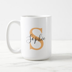 Elegant skript Anpassat namn Personligt gåva Kaffemugg