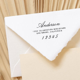 Elegant-skript | Anpassningsbar Modern Returadress Stämpel