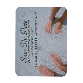 Elegant-skript | Anpassningsbar Photo Spara datum  Magnet