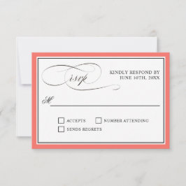 Elegant Skript blommar OSA Coral Gräns