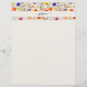 Elegant-skript för vilda blommor namn