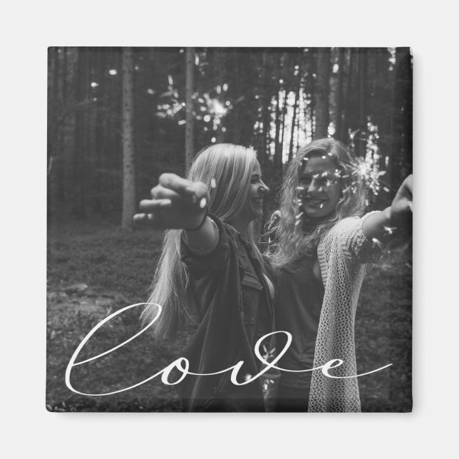 Elegant-skript | Fotomagnet Magnet (Framsidan)