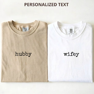 Elegant Skript Makehus och Maka Nygifta T Shirt