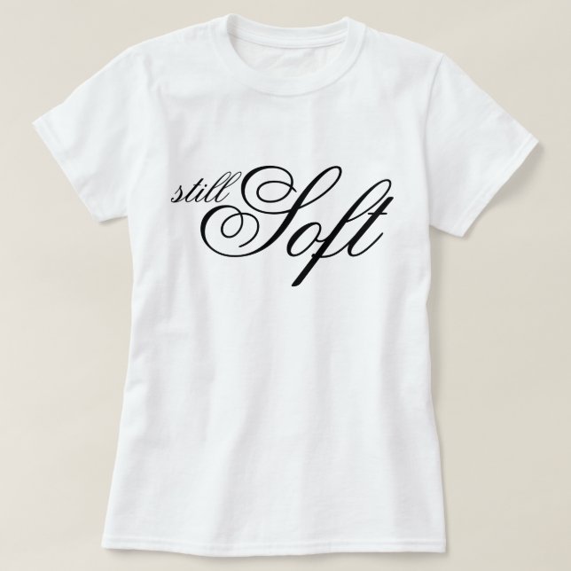 Elegant skript Mjuk stil bekräftelse  T Shirt (Design framsida)