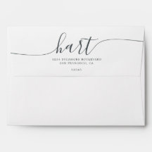 Elegant-skript och serif-Returadress