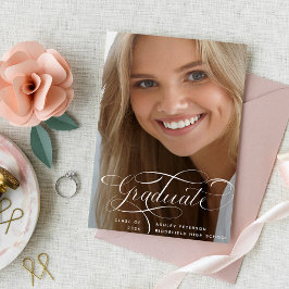 Elegant-skript | Två foto Studenten Meddelande