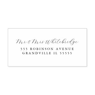 Elegant &Skriptform Självfärgande Stämpel