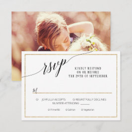 Elegant Skriptfotot av typen Simple Guld Minimal B OSA Kort