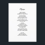Elegant Skriptinnermeny Bröllop med kantlinje Meny<br><div class="desc">Menyn elegant Script-inramning på Bröllop-middagen - Du kan anpassa och anpassa den här enkla menyn och menyn elegant bröllop. Det finns redigeringsalternativ.</div>