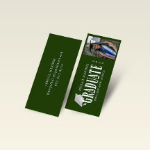 Elegant-skriptkortet Photo Student Namn