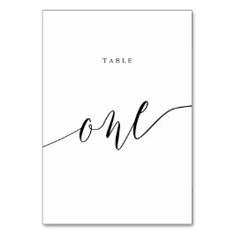 Elegant Skripttyp 1 Bordsnummer