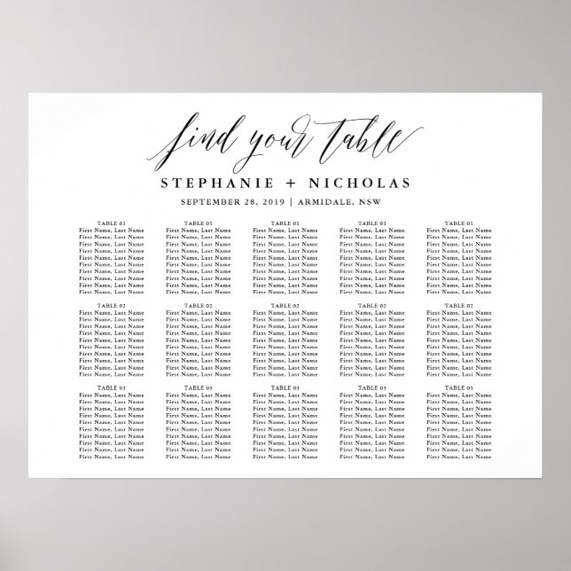 Elegant-skripttypografi Poster (Framsidan)