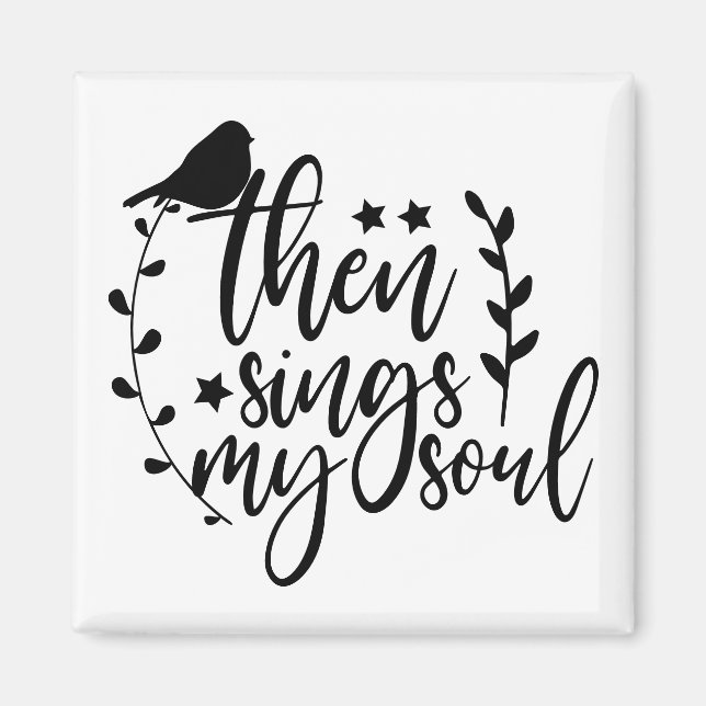 Elegant Skripttypografi Sång Offert Sjungor Min kä Magnet (Framsidan)