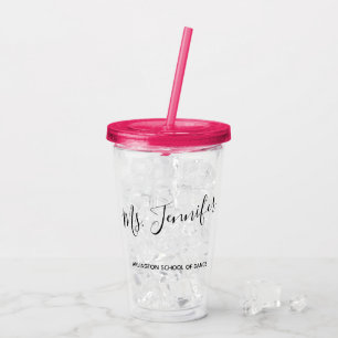 Elegant skrivad danslärare take away mugg