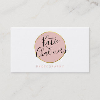 ELEGANT skriver modern chic söt guld rosa Visitkort