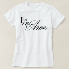 Elegant skrivstil JAG ÄR i beundran estetik bekräf T Shirt