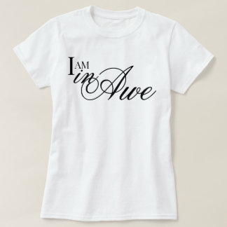 Elegant skrivstil JAG ÄR i beundran estetik bekräf T Shirt