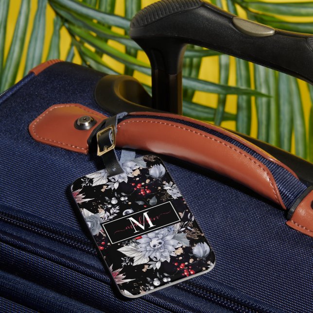 Elegant Skull Ro Silver Black Bagagebricka (Framsida Insitu 1)