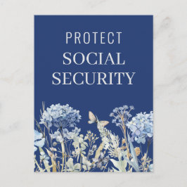 Elegant Skydda Social säkerhetspolitik Vykort