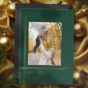 Elegant Sleek Grönt/Guld Modern Deco Stil Photo