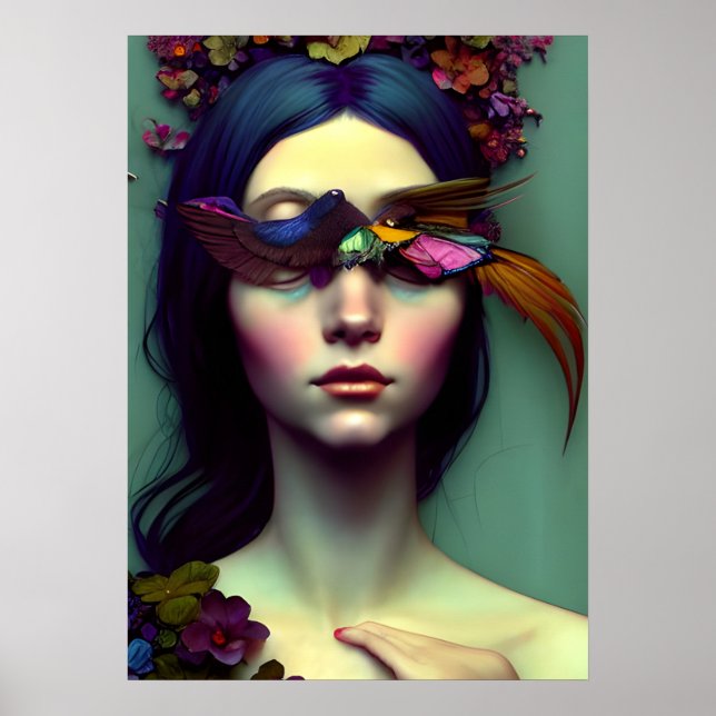 Elegant Sleeping Princess Poster (Framsidan)