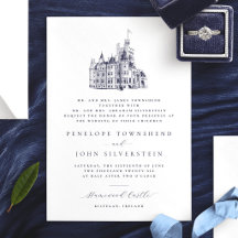 Elegant slott illustration Föräldrar är värd för b